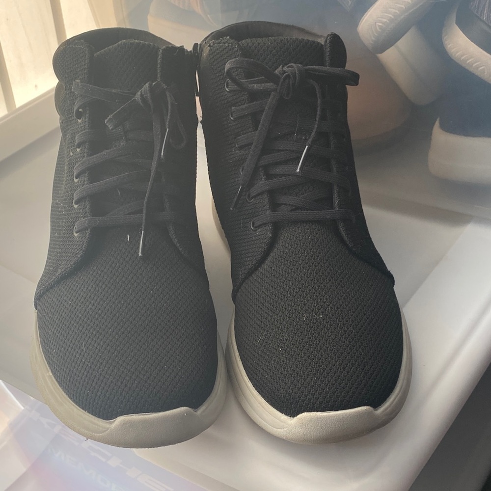 Clarks Black and Gray Men's Sneakers